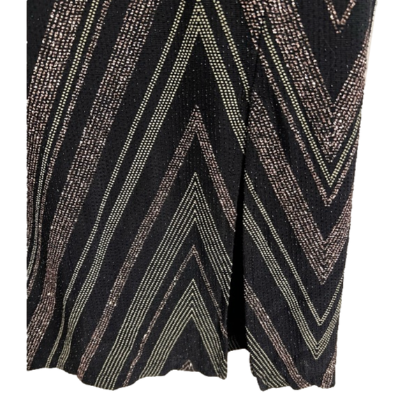 Enfocus Studio Women’s Black, Silver, and Lilac Shimmering Dress Size 6 - Picture 4 of 7